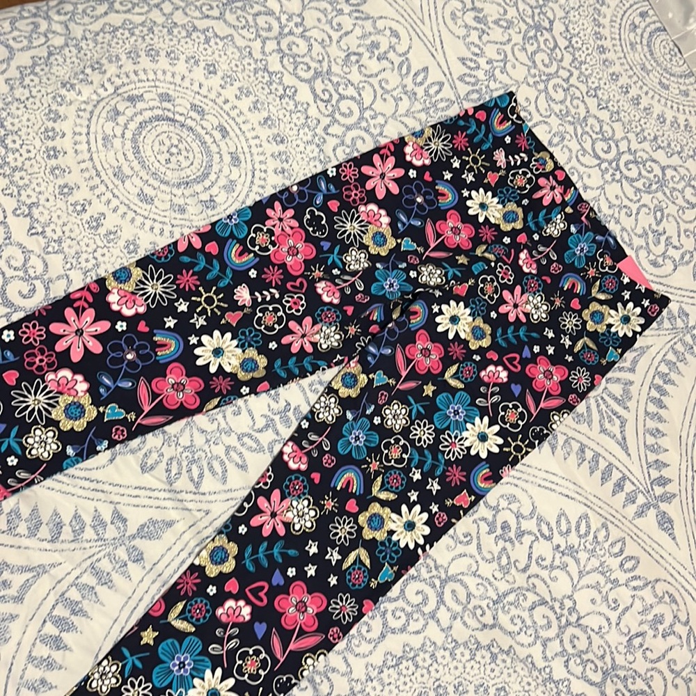 Girls new floral leggings nwt size 10/12 by cynthia rowley - Picture 3 of 3